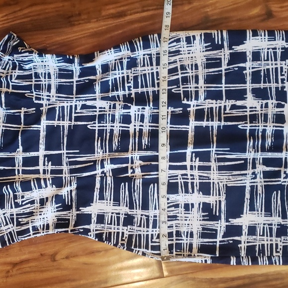 Amazon brand BodyCon blue and white dress size medium - Picture 10 of 11